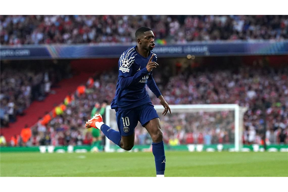 Paris zu stark: Arsenal verliert Halbfinal-Hinspiel mit 0:1 Brachte Paris früh in Führung: Ousmane Dembélé.