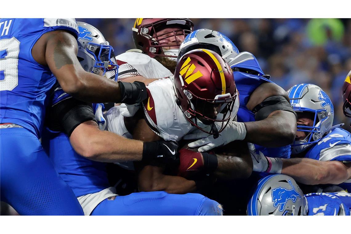 Commanders schocken St. Browns Lions in NFL-Playoffs Brian Robinson und die Washington Commanders fanden fast immer einen Weg durch die Abwehr der Lions.