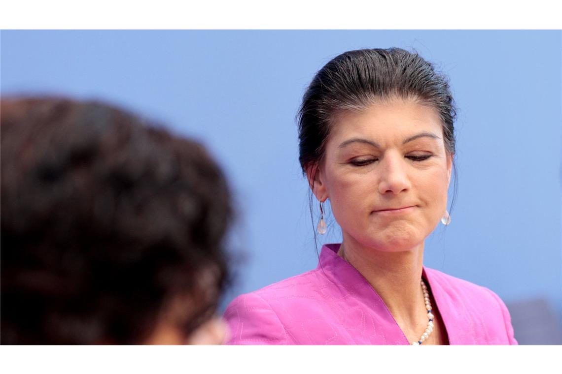 Karlsruhe weist BSW-Anträge auf Neuauszählung der Wahl ab BSW-Chefin Sahra Wagenknecht (Archivbild)
