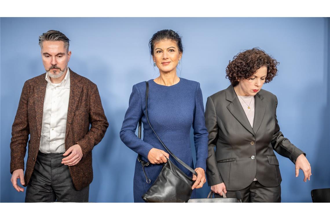 BSW-Chefin Sahra Wagenknecht gibt den Bundesvorsitz ab.