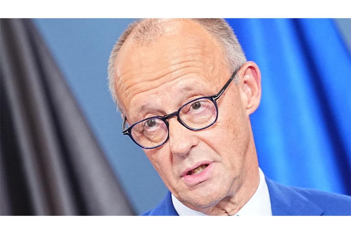 Bundeskanzler Friedrich Merz (CDU) spricht nach den Wahlen in Berlin und Mecklenburg-Vorpommern im Konrad-Adenauer-Haus.