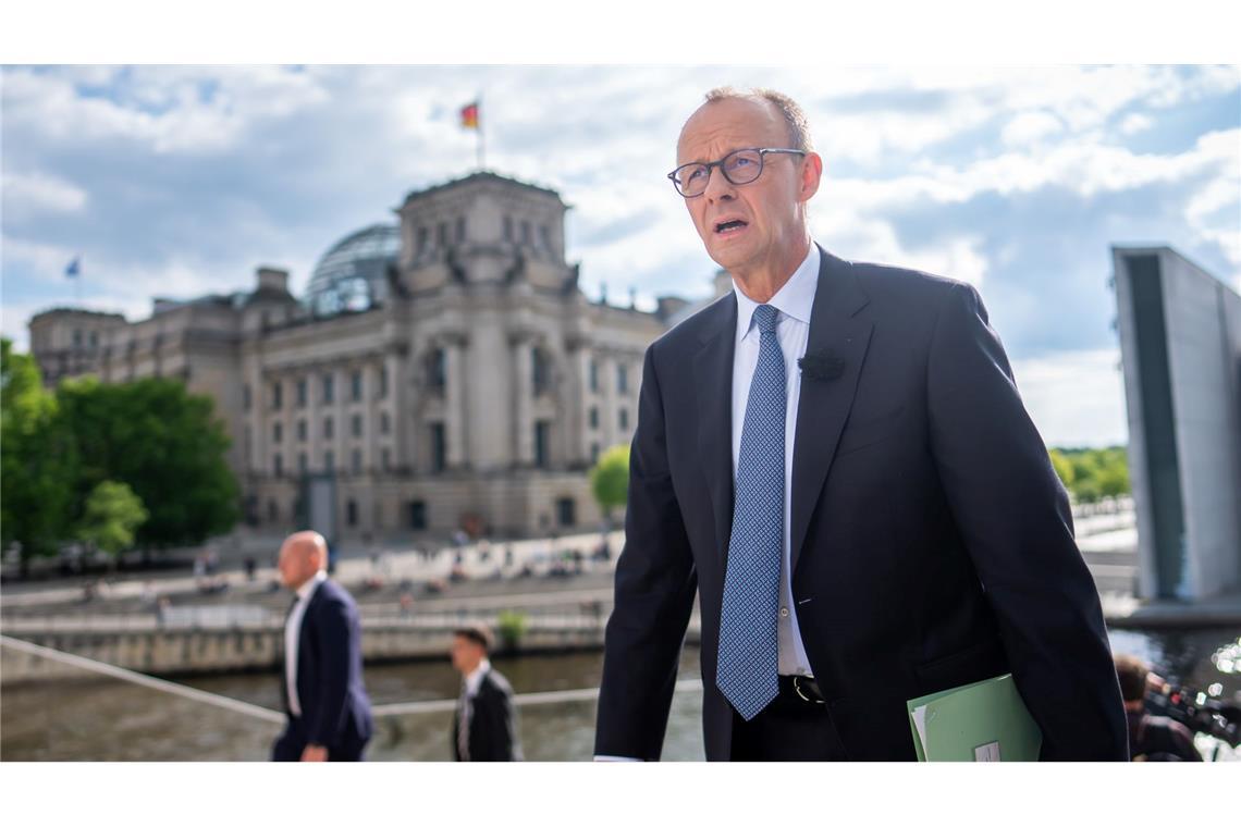 Bilder des Tages Bundeskanzler Friedrich Merz kommt zum ARD-Sommerinterview.