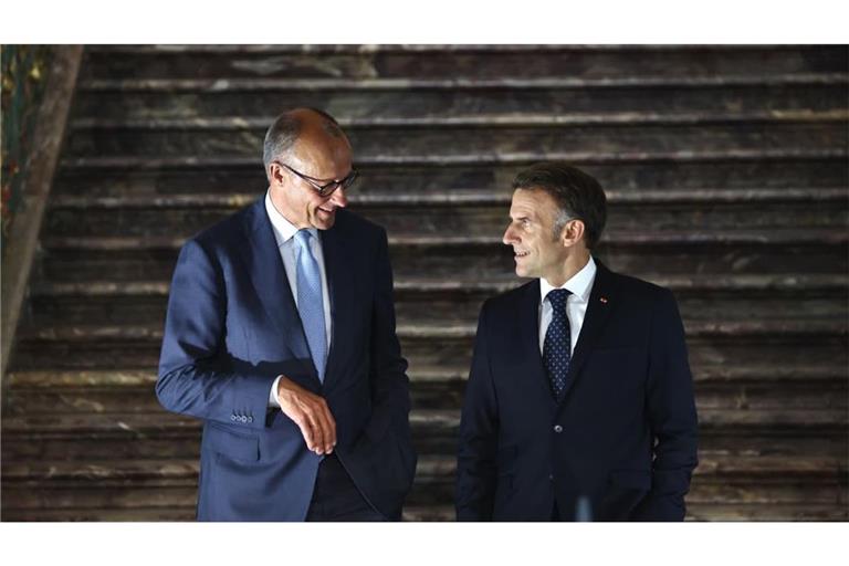 Bundeskanzler Friedrich Merz (links) will den EU-Haushalt reformieren. Dabei stößt er allerdings auf entschiedenen Widerstand, auch vom französischen Präsidenten Emmanuel Macron.