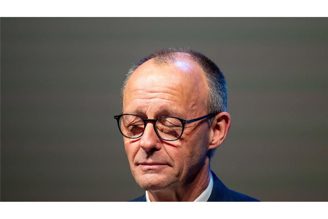 Bundeskanzler Friedrich Merz spricht auf dem Politischen Aschermittwoch der CDU Rheinland-Pfalz in Trier.