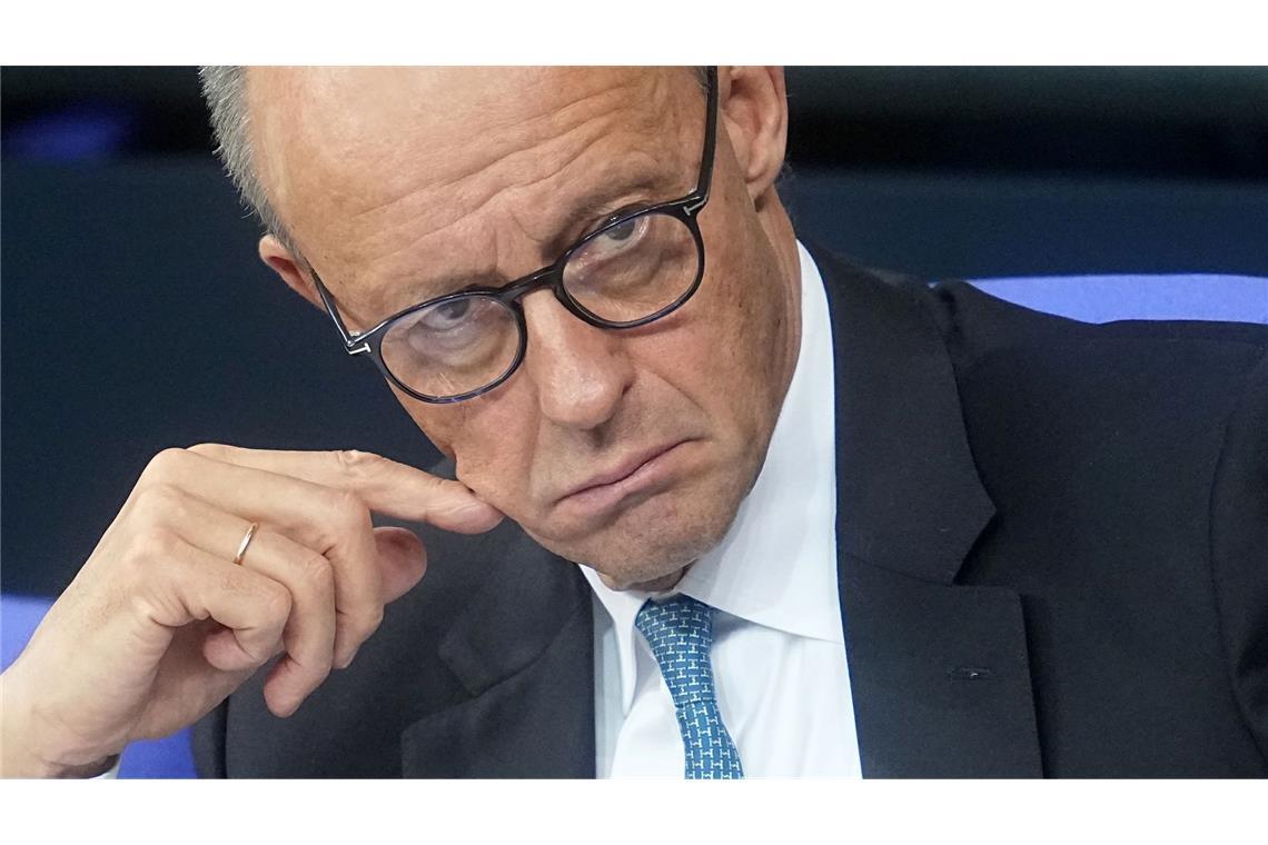 Bundeskanzler Friedrich Merz während der Generaldebatte