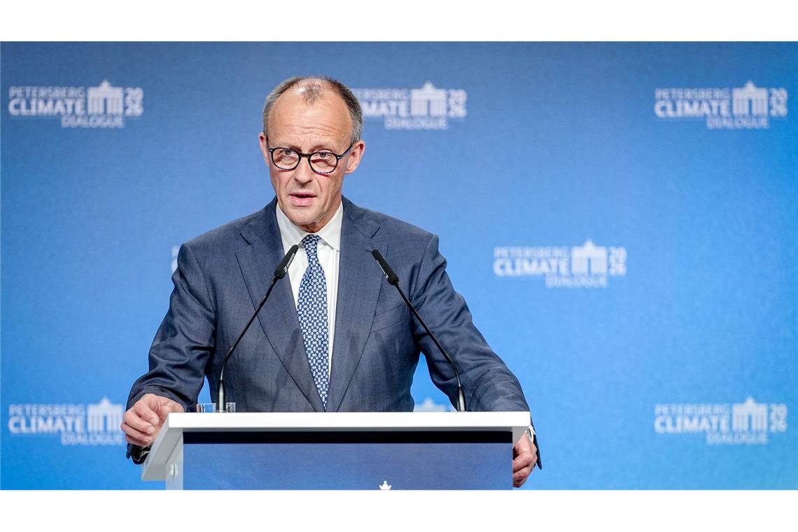 Bundeskanzler Merz betont Verlässlichkeit in der Klimapolitik.