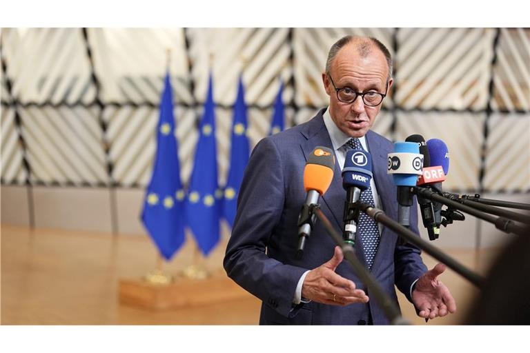 Bundeskanzler Merz: Europa muss seine Verteidigungsfähigkeit und wirtschaftliche Wettbewerbsfähigkeit stärken.