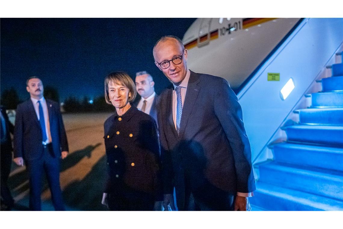 Bundeskanzler Merz ist in der Türkei eingetroffen.