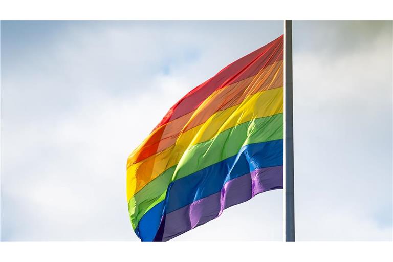 Bundeskanzler Merz möchte die Regenbogenflagge am Bundestag nur an einem Tag gehisst sehen. (Archivbild)