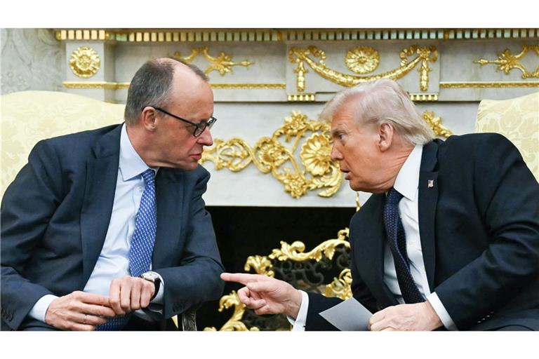 Bundeskanzler Merz trifft US-Präsident Trump im Weißen Haus. Trump macht dabei deutlich, warum er in den Krieg gezogen ist.