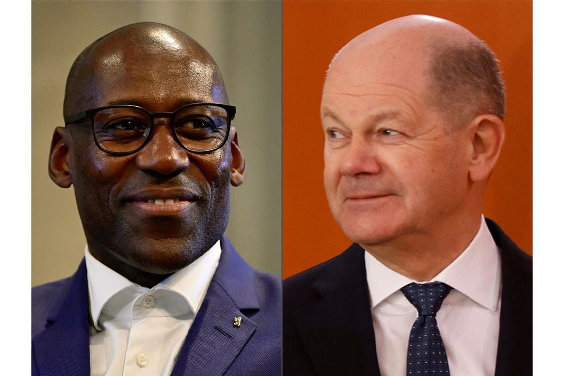 Scholz nennt Chialo "Hofnarr" - "nicht rassistisch" gemeint Bundeskanzler Olaf Scholz (r.) hat zugegeben, den schwarzen Berliner Kultursenator Joe Chialo als "Hofnarr" der Union bezeichnet zu haben.
