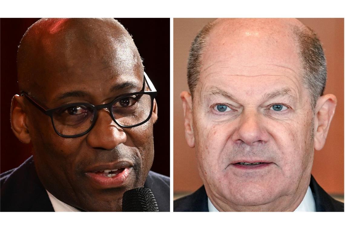 Angebliche rassistische Aussagen: Scholz sucht Gespräch mit Chialo Bundeskanzler Olaf Scholz sprach mit Joe Chialo.