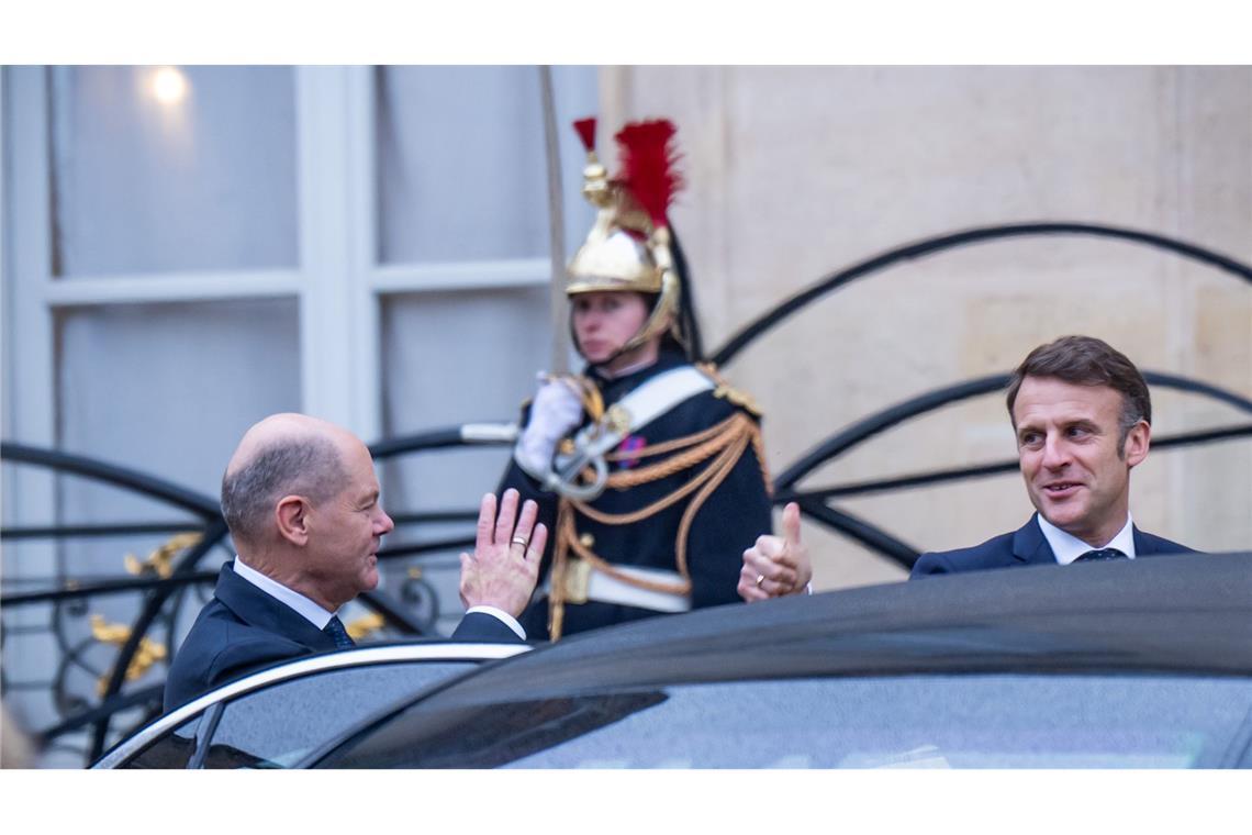 Bilder des Tages Bundeskanzler Olaf Scholz zu Besuch in Paris