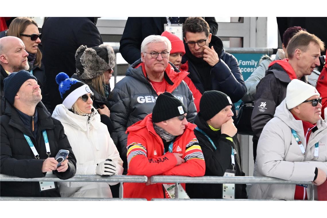 Bundespräsident Frank-Walter Steinmeier verfolgte das Rennen als Zuschauer.