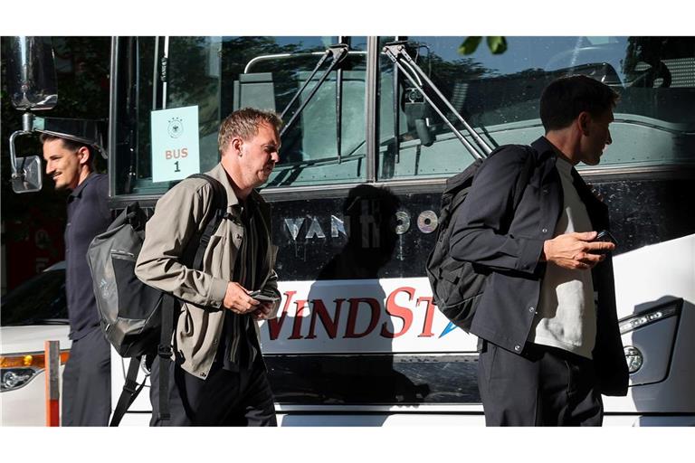 Bundestrainer Julian Nagelsmann bei der Ankunft am Teamhotel in Chicago.