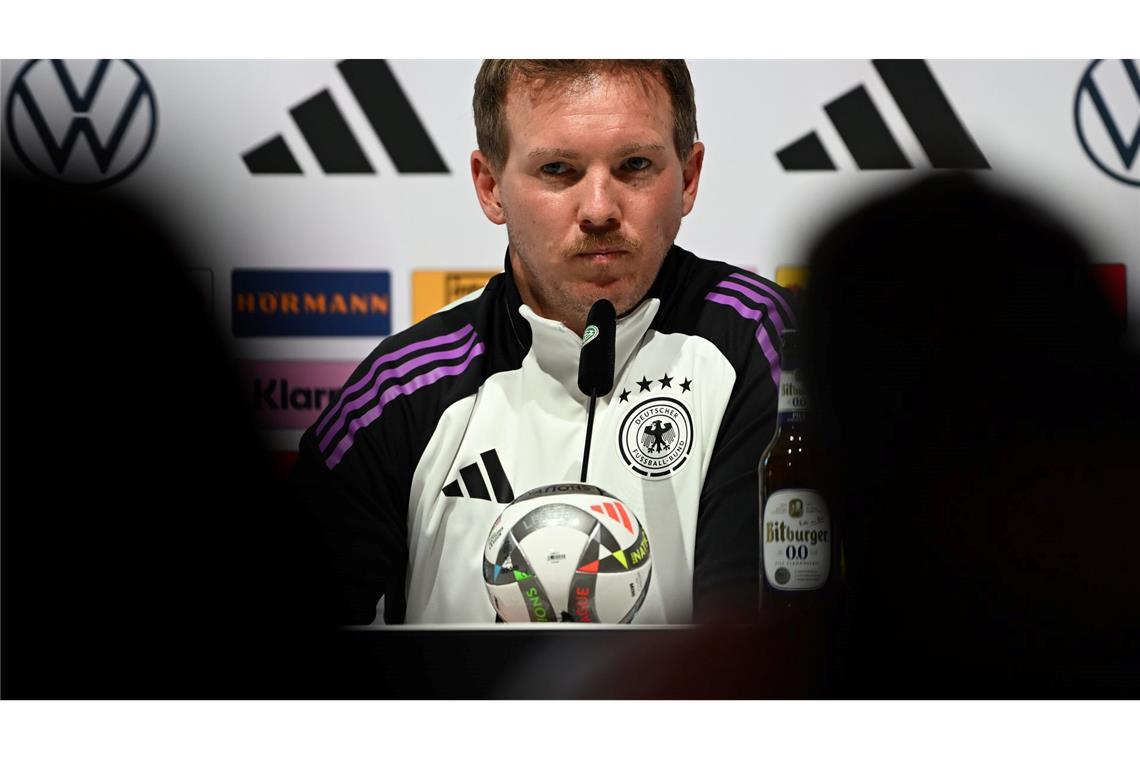 Nagelsmann an Rüdiger: "Freue mich auf besseres Verhalten" Bundestrainer Nagelsmann spricht vor dem Final Four