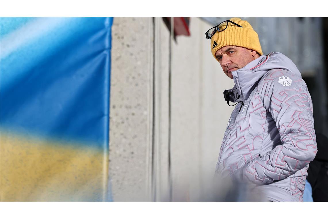 Bundestrainer Stefan Horngacher mit einer durchwachsenen Olympia-Bilanz.