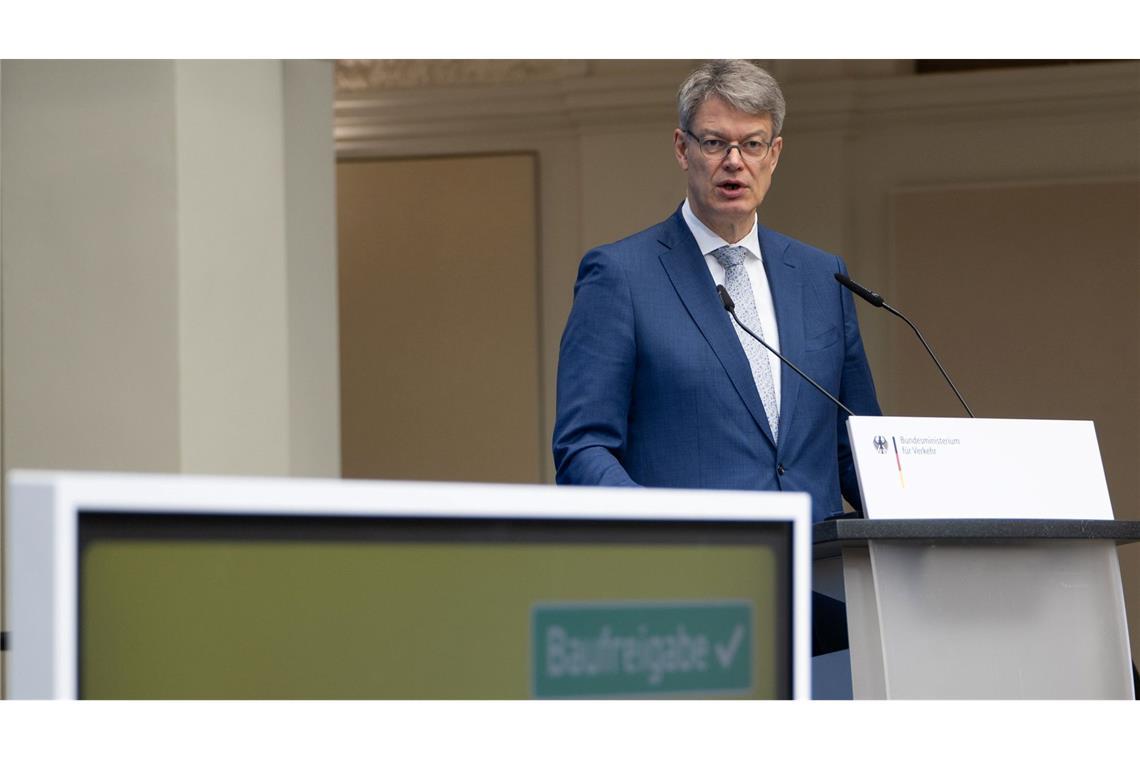 Bundesverkehrsminister Schnieder: Baustellen stehen für Aufbruch.