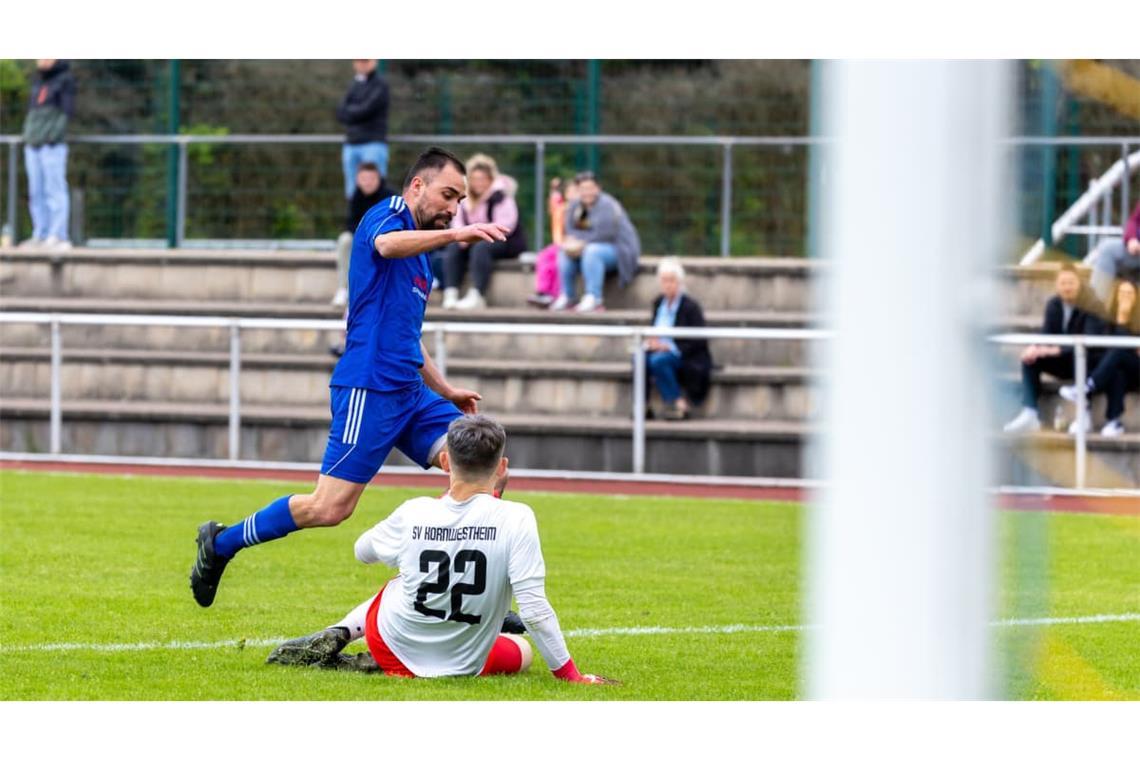 Burak Yalman gelingt im Pokalspiel ein Doppelpack. Jetzt will er gegen Besigheim nachlegen.