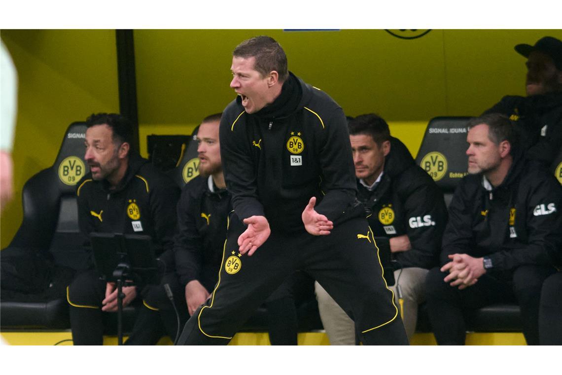 Weiterer BVB-Rückschlag - Tullberg bleibt trotzdem vorerst BVB-Interimscoach Tullberg coachte leidenschaftlich.