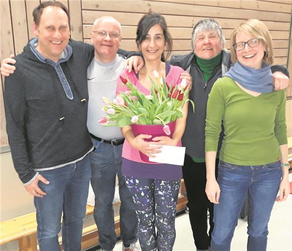 Carla Bader (Mitte) wurde bei der Mitgliederversammlung geehrt. Foto: privat