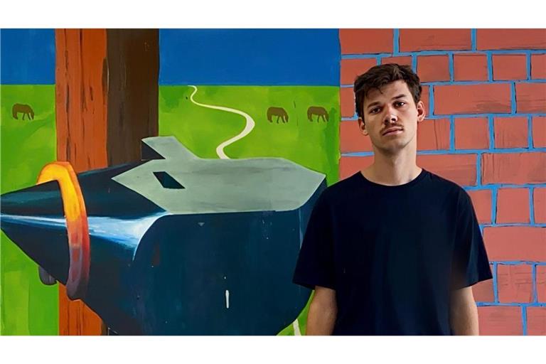 Carlo Krone in seinem Atelier in Stuttgart