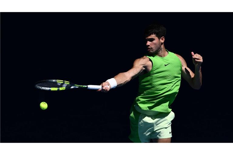 Carlos Alcaraz steht in Melbourne im Achtelfinale.