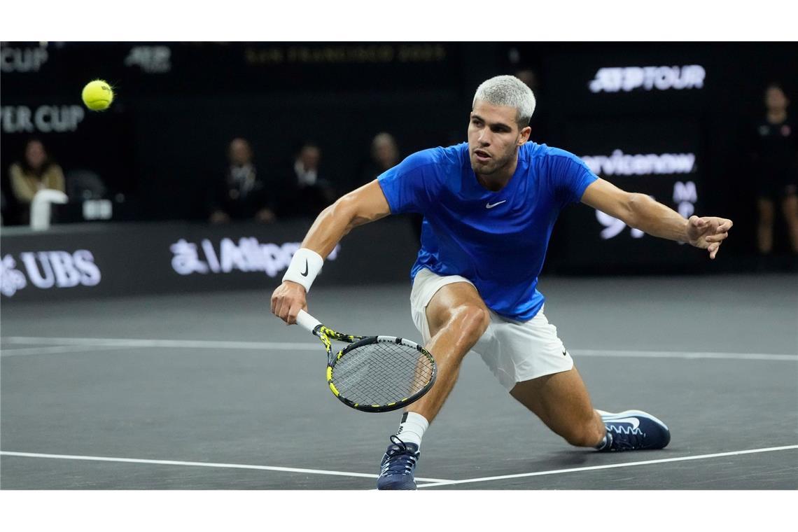 Carlos Alcaraz war gegen den US-Amerikaner Taylor Fritz chancenlos.