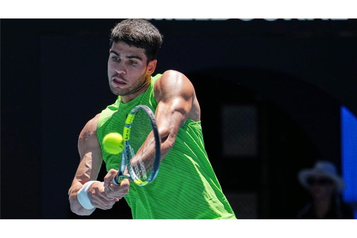 Carlos Alcaraz wurde von Yannick Hanfmann richtig gefordert.