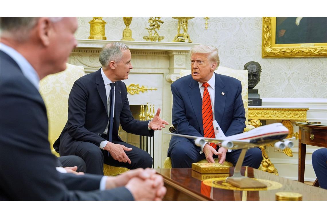 Premierminister: Kanada steht nicht zum Verkauf Carney und Trump im Weißen Haus.
