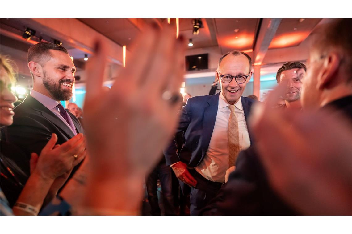 Viererrunde: Merz sieht SPD oder Grüne als mögliche Partner CDU-Chef Friedrich Merz schnitt in einer Zuschauer-Befragung am besten ab.