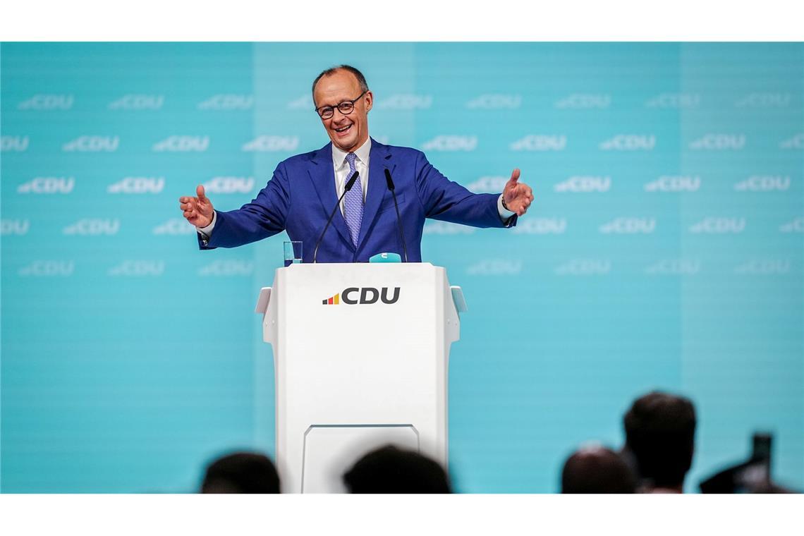 Merz versucht Befreiungsschlag mit klarer Absage an AfD CDU-Chef Merz eröffnete den Parteitag.