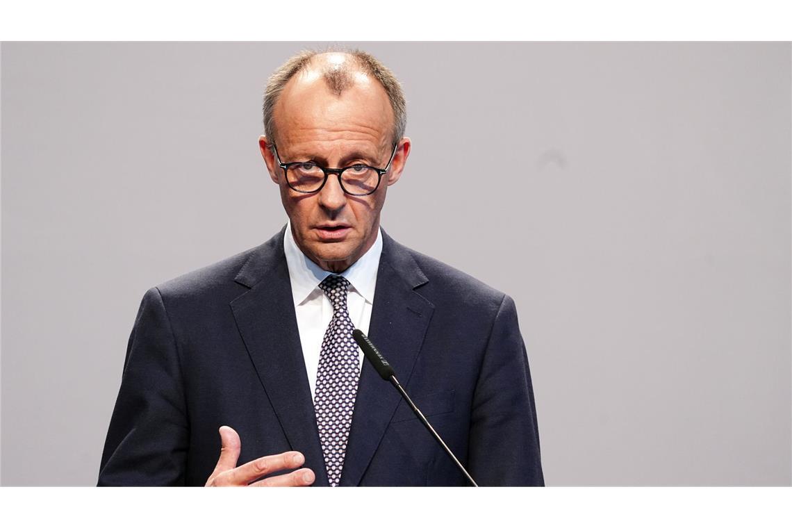 Merz wirbt für Zuversicht mit neuer Regierung CDU-Chef Merz wendet sich an die "lieben Mitbürgerinnen und Mitbürger". (Archivbild)