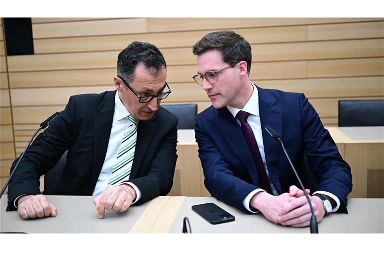 Cem Özdemir (links) oder Manuel Hagel – wer wird Ministerpräsident? Das müssen am Ende die Parteien aushandeln.