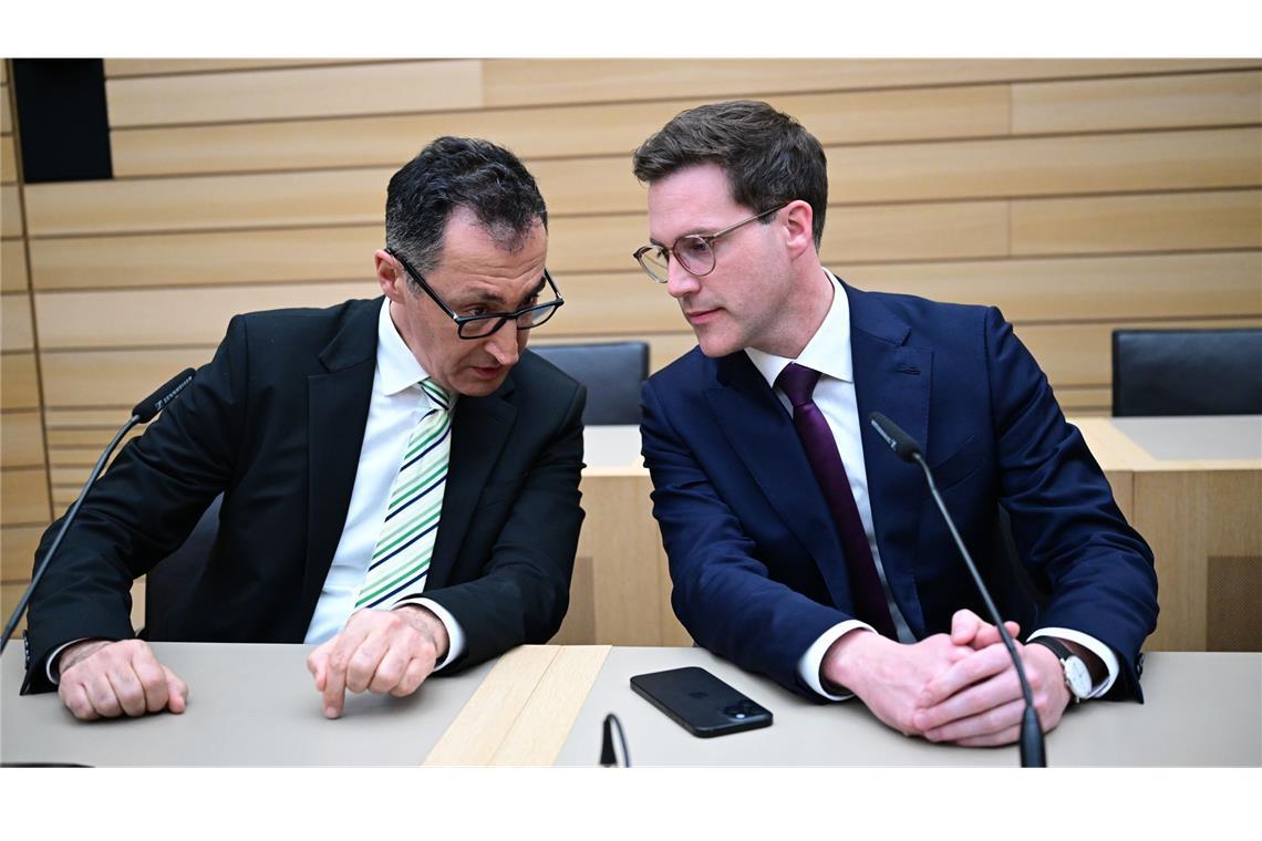 Cem Özdemir (links) oder Manuel Hagel – wer wird Ministerpräsident? Das müssen am Ende die Parteien aushandeln.