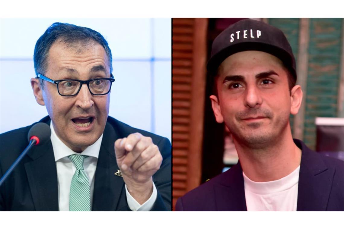 Cem Özdemir (links) und der im Iran inhaftierten Serkan Eren. Nun wandte sich der Ministerpräsident von Baden-Württemberg an den deutschen Außenminister.