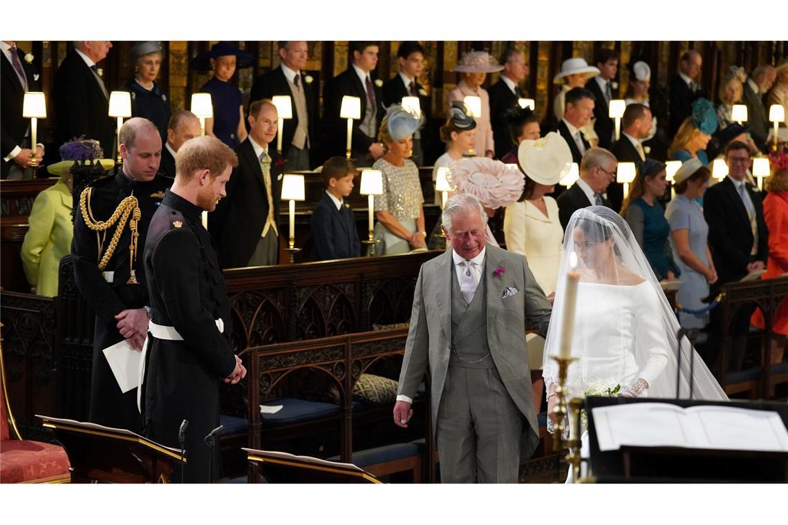 Charles führte Meghan zum Altar. (Archivbild)