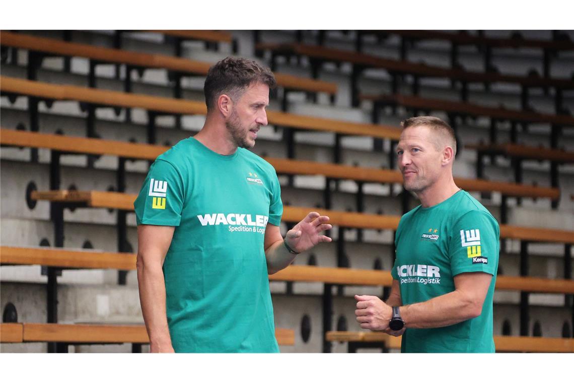 Chefcoach Ben Matschke (li.), Co-Trainer Stefan Klaus.