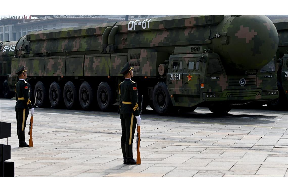 China besitzt schon länger Interkontinentalraketen, die es stets weiterentickelt.