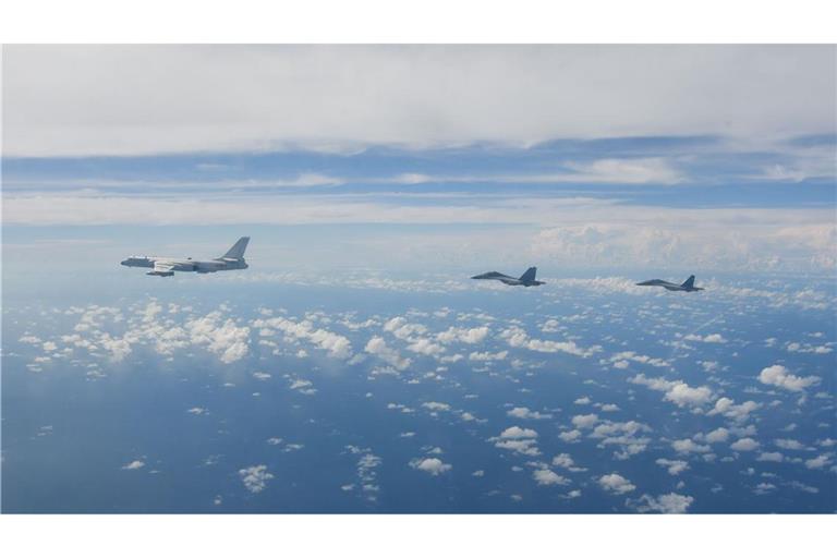 China setzte seine Militärübung um Taiwan fort. (Archivbild)