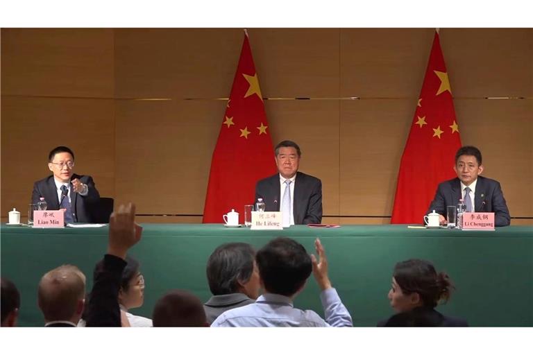Chinas Delegation zeigte sich bereit, weiter mit den USA zu verhandeln.