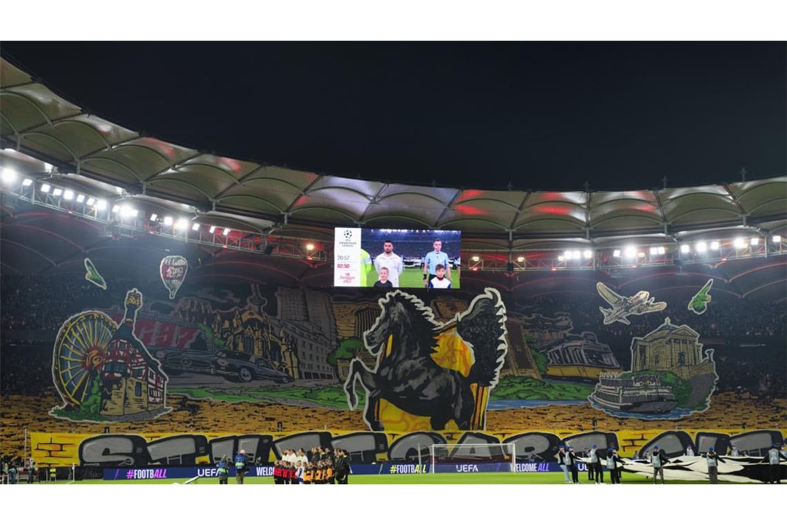 Choreo VfB Stuttgart mit Roessle und Sehenswuerdigkeiten von Stuttgart