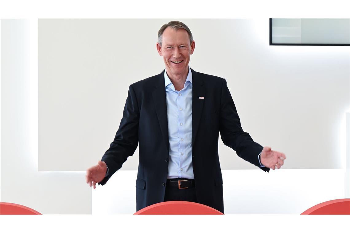 Christian Fischer, stellvertretender Vorsitzender der Geschäftsführung der Robert Bosch GmbH, aufgenommen vor der Bilanz-Pressekonferenz. Am 4. Mai gibt Bosch im Rahmen einer Bilanz-Pressekonferenz seine Geschäftszahlen bekannt. (zu dpa: «Fischer will Bosch schneller und dezentraler machen»)
