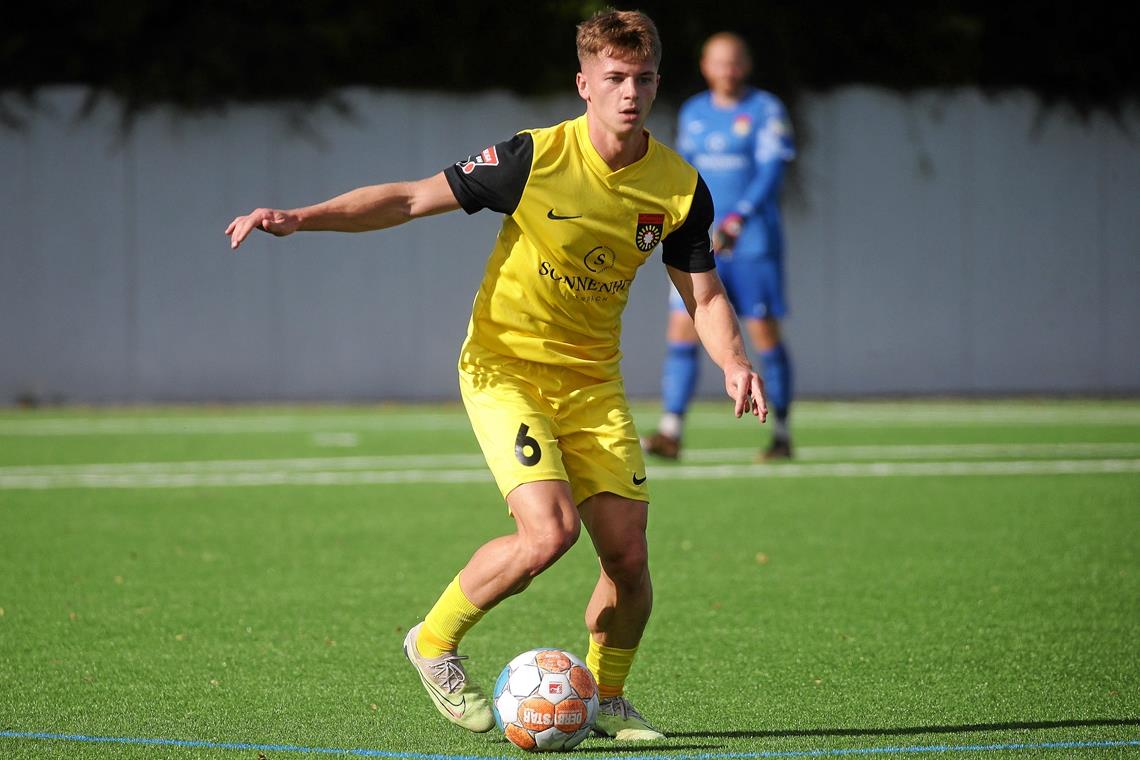 Zur SG Sonnenhof Großaspach gekommen, um in Liga vier zurückzukehren Christian Mistl soll im Mittelfeld als Lenker und Denker neben Kapitän Volkan Celiktas helfen, den Titel nach Aspach zu holen. Foto: Baumann