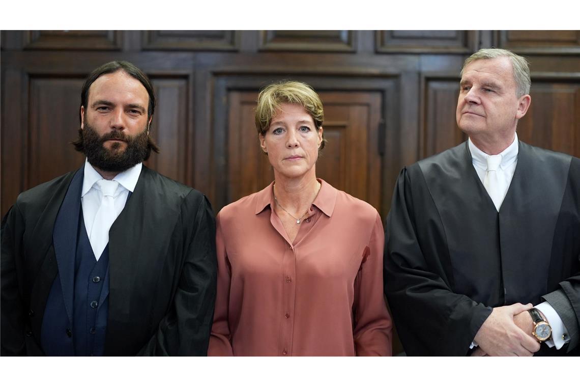Christina Block im Gerichtssaal.