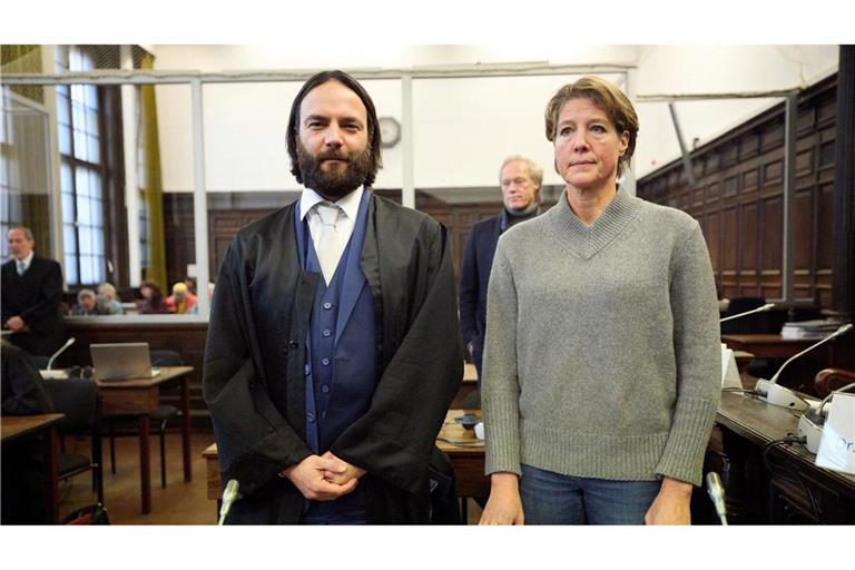 Christina Block und ihr Anwalt.