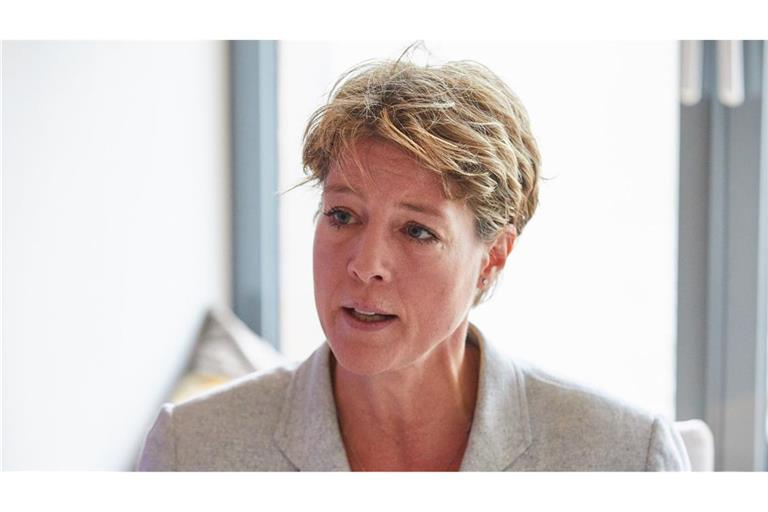 Christina Block, Unternehmerin, bei einem Pressegespräch 2019 (Archivbild).