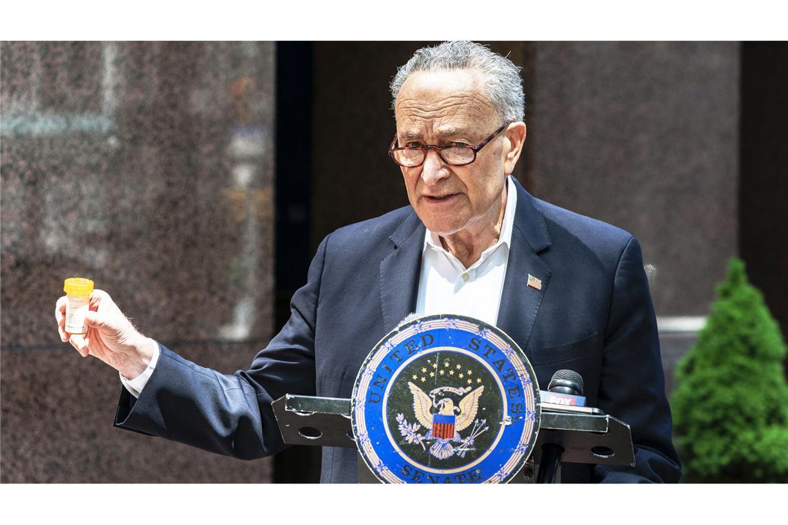 Chuck Schumer,  Fraktionschef der Demokraten,  steht unter Druck.