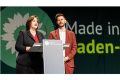 Clara Wellhäußer und Jan-Lukas Schmitt sind zu den neuen Landeschefs der Grünen in Baden-Württemberg gewählt worden.