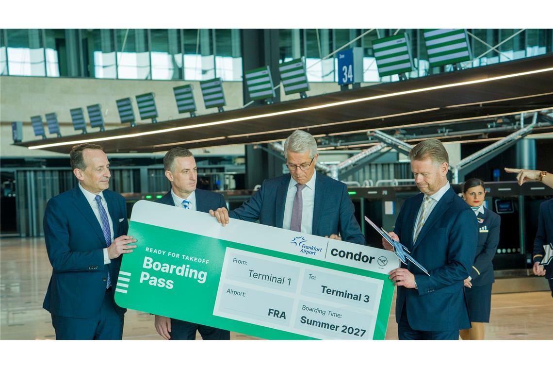 Condor zieht in das neue Terminal am Frankfurter Flughafen.
